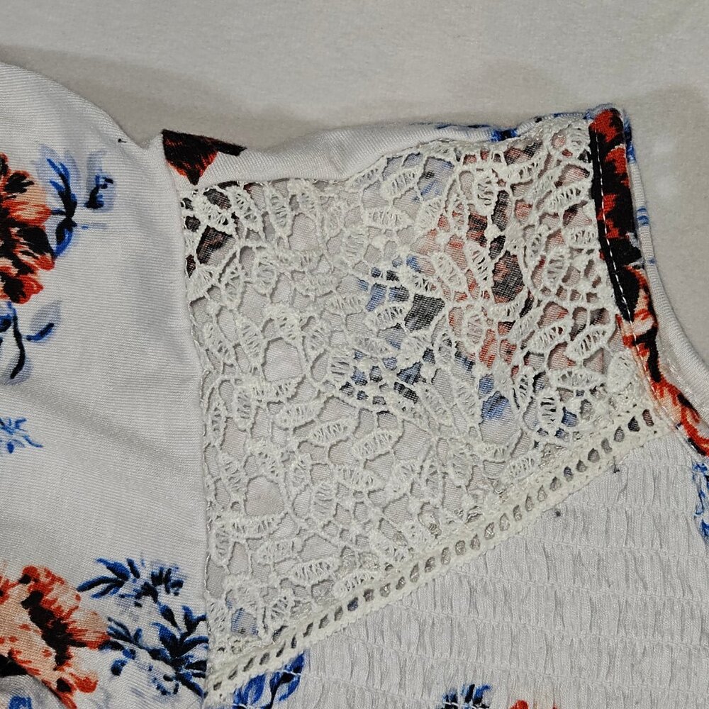 Zac & Rachel Womens Floral Printed Blouse Size 2X - Picture 8 of 9
